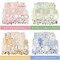 Wrapables Vintage Floral Poetry Scrapbooking Supplies Kit, Ephemera Stationery Sticker Set for Junk Journaling, Card Making, and DIY Crafts (Set of 4)